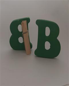 حروف چوبی گیره دار 3*3(سبزB)