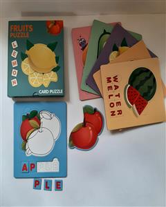کارت پازل انگلیسی میوه ها